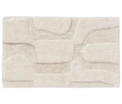 benuta Badematte »Nehir«, weiß, 70 x 120 cm