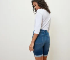 Bermuda-Jeans ‒ Fit »Lea«, mid blue denim