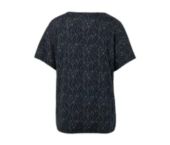 Überschnittenes Blusenshirt, dunkelblau