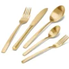 Besteck-Set, 20-teilig, champagnergoldfarben