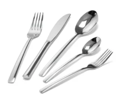 Besteck-Set, 20-teilig, edelstahlfarben