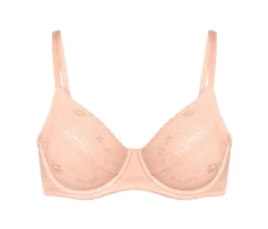 Bügel-BH mit Spitze, apricot
