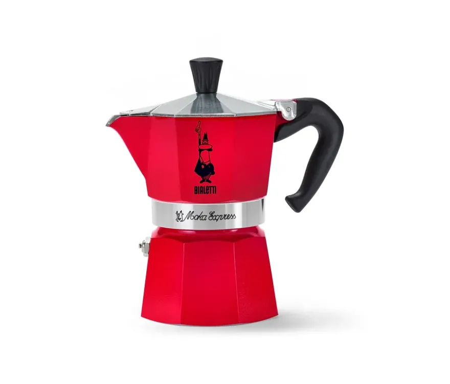 Bialetti Moka Express, 130 ml, rot