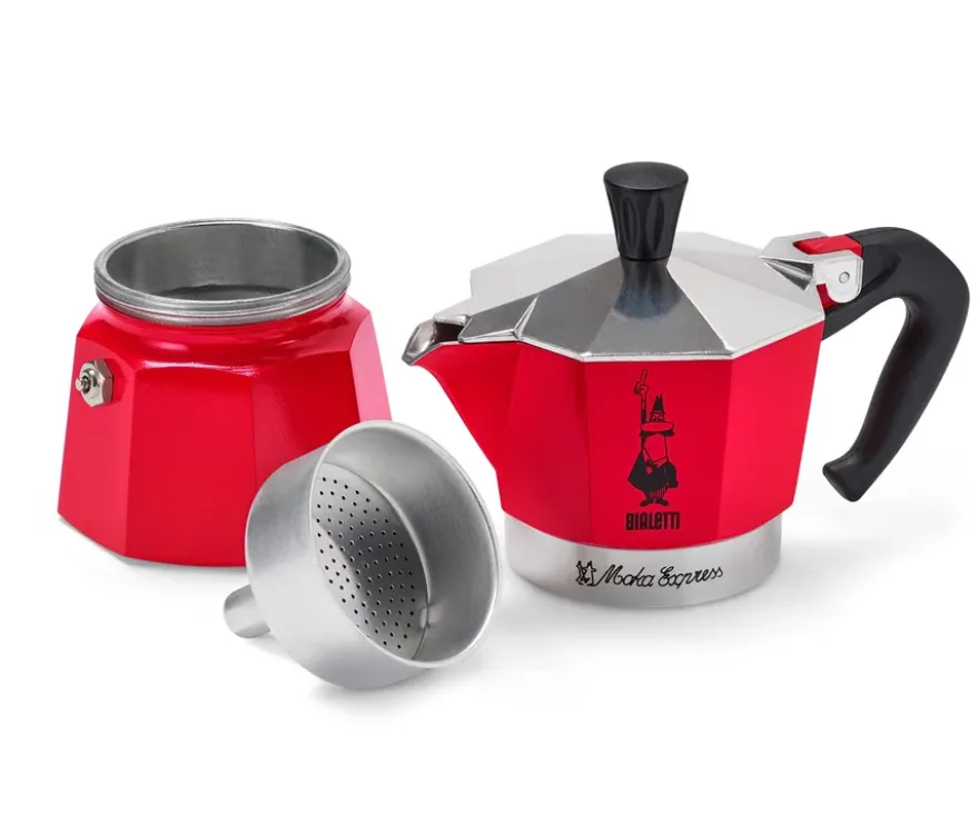 Bialetti Moka Express, 130 ml, rot