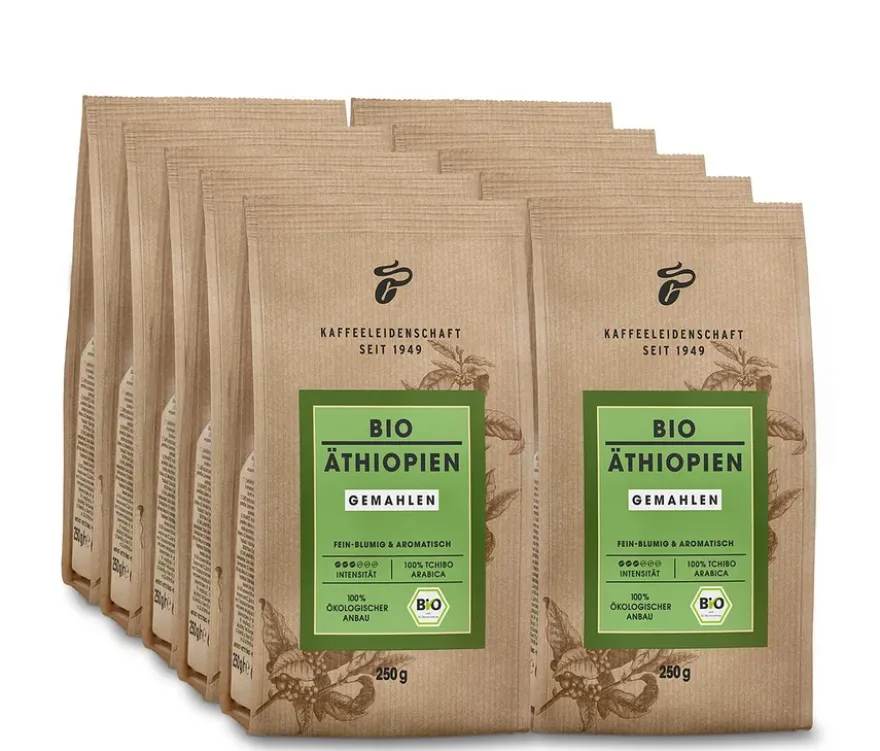 Bio Äthiopien - 10 x 250 g Gemahlen