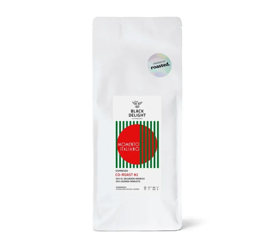 Black Delight x roasted. - Momento Italiano Co-Roast #2 Espresso - 500 g Ganze Bohne