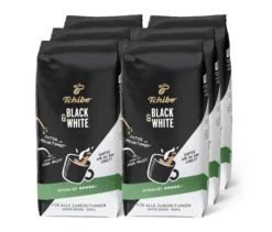 BLACK & WHITE - 6 x 1 kg Ganze Bohne