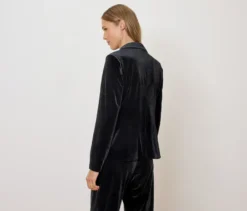 Blazer aus Stretch-Samt