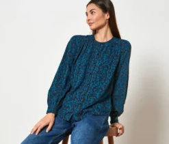 Bluse mit Alloverprint