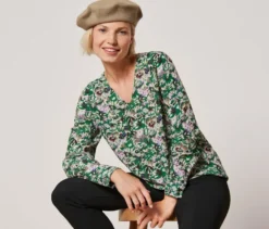 Bluse mit Alloverprint