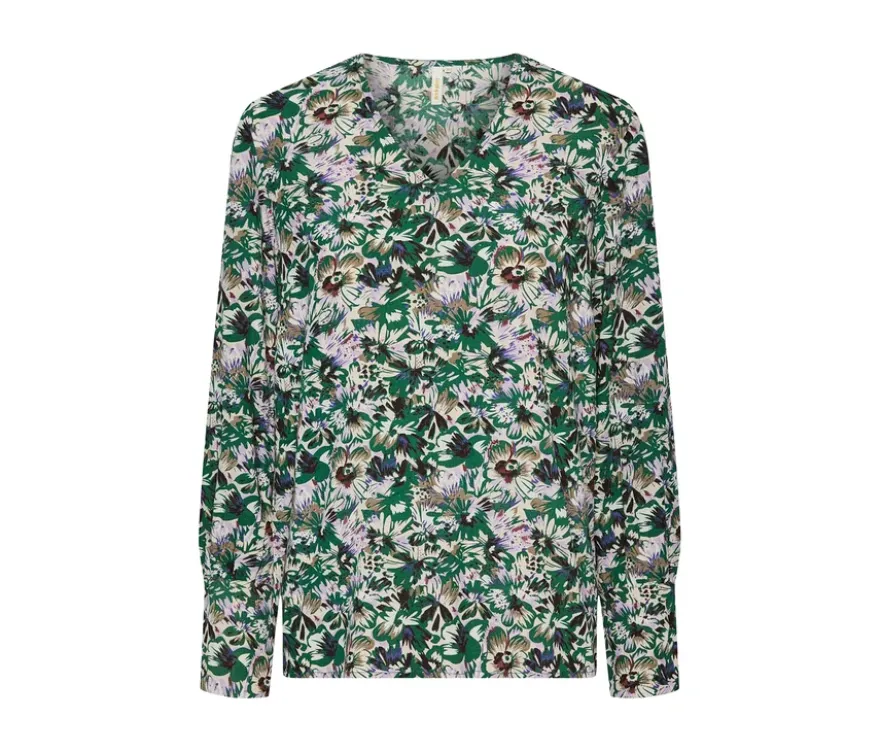 Bluse mit Alloverprint
