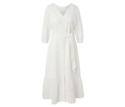 Blusenkleid mit Lochstickerei
