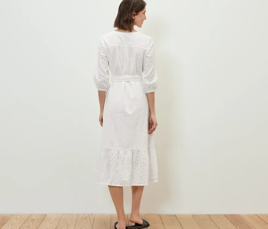 Blusenkleid mit Lochstickerei