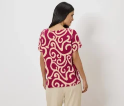 Blusenshirt aus Leinenmix