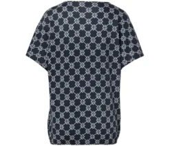 Blusenshirt, dunkelblau mit Minimalprint