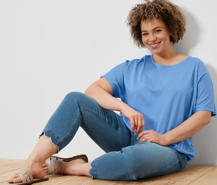 Blusenshirt, hellblau