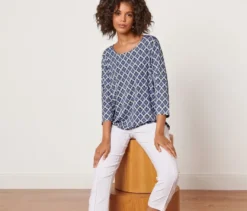 Blusenshirt mit Alloverprint