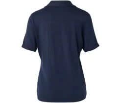 Blusenshirt mit Knopfleiste, dunkelblau