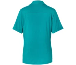 Blusenshirt mit Knopfleiste, azurblau