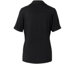 Blusenshirt mit Knopfleiste, schwarz