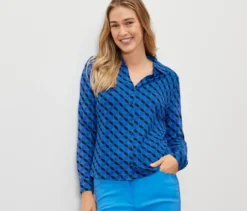 Blusenshirt mit Knopfleiste