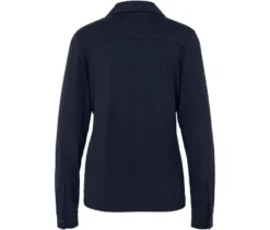 Blusenshirt mit Knopfleiste, dunkelblau