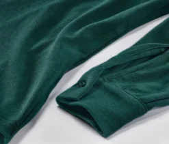 Blusenshirt mit Knopfleiste, grün