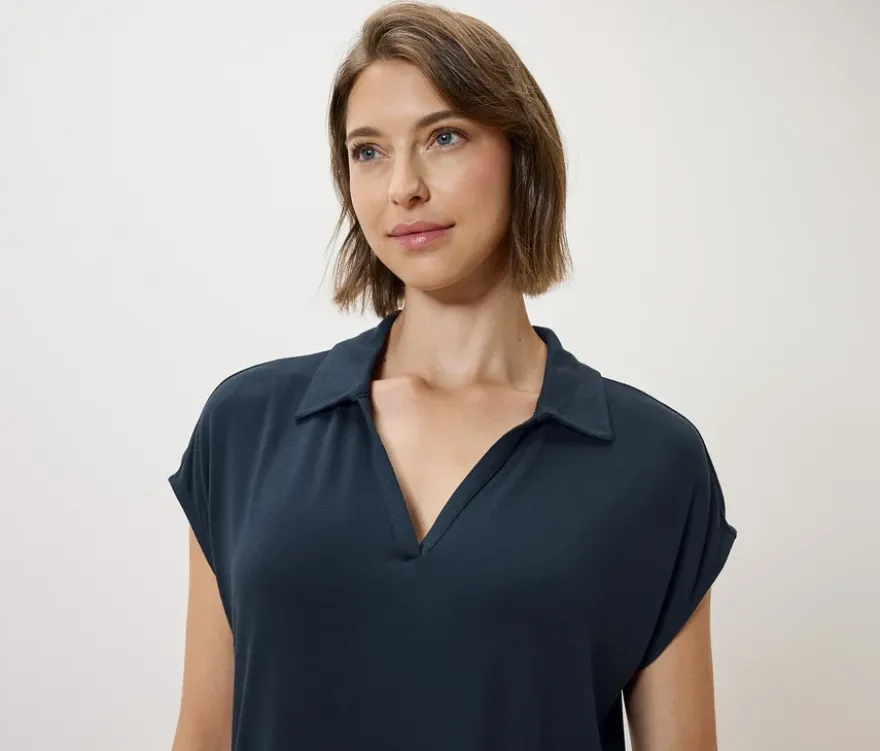 Blusenshirt mit Kragen