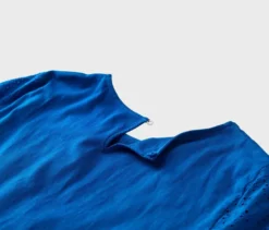 Blusenshirt mit Lochstickerei, blau