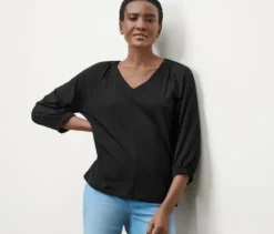 Blusenshirt mit Raffung