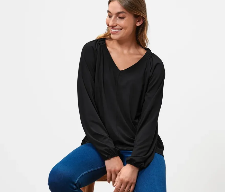 Blusenshirt mit Raffung