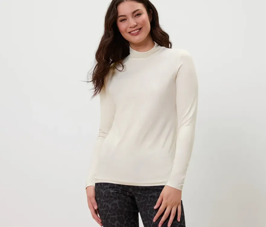 Blusenshirt mit Stehkragen