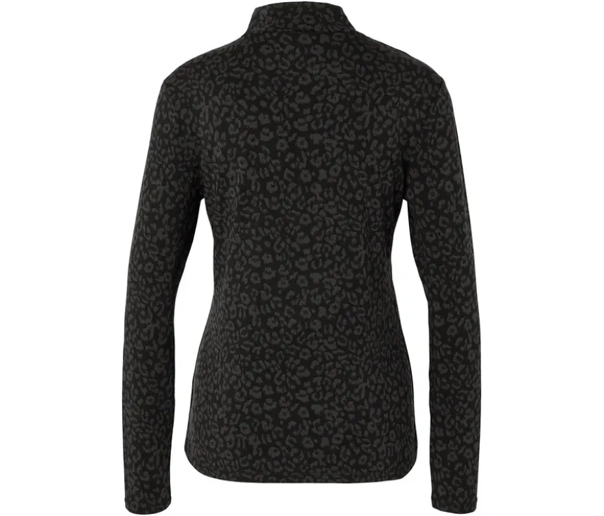 Blusenshirt mit Stehkragen, alloverprint