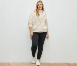 Blusenshirt mit Stehkragen, cremeweiß