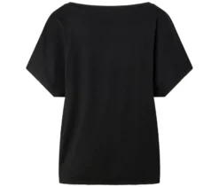 Blusenshirt mit Stickerei, schwarz