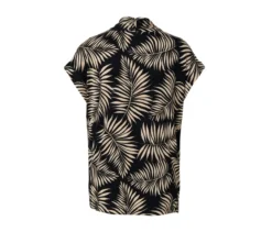Blusenshirt mit V-Ausschnitt, Alloverprint