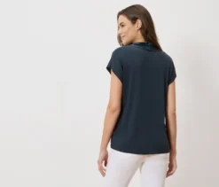 Blusenshirt mit V-Ausschnitt