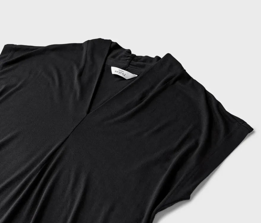 Blusenshirt mit V-Ausschnitt