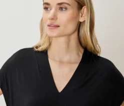 Blusenshirt mit V-Ausschnitt