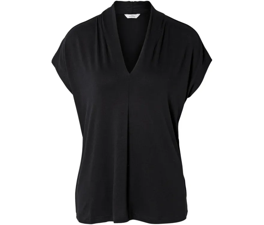 Blusenshirt mit V-Ausschnitt