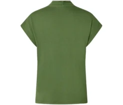Blusenshirt mit V-Ausschnitt, grün