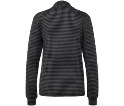 Blusenshirt mit V-Ausschnitt, Hahnentritt