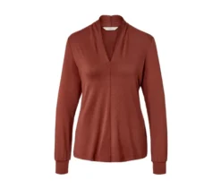 Blusenshirt mit V-Ausschnitt