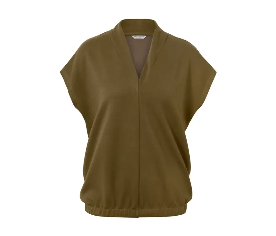 Blusenshirt mit V-Ausschnitt