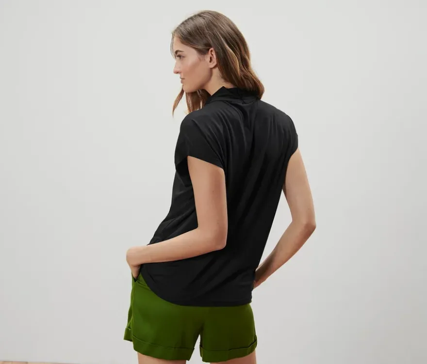 Blusenshirt mit V-Ausschnitt