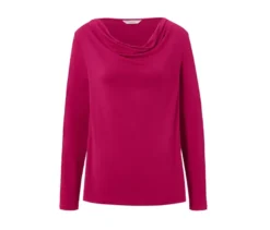 Blusenshirt mit Wasserfallausschnitt