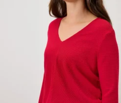 Blusenshirt, rot