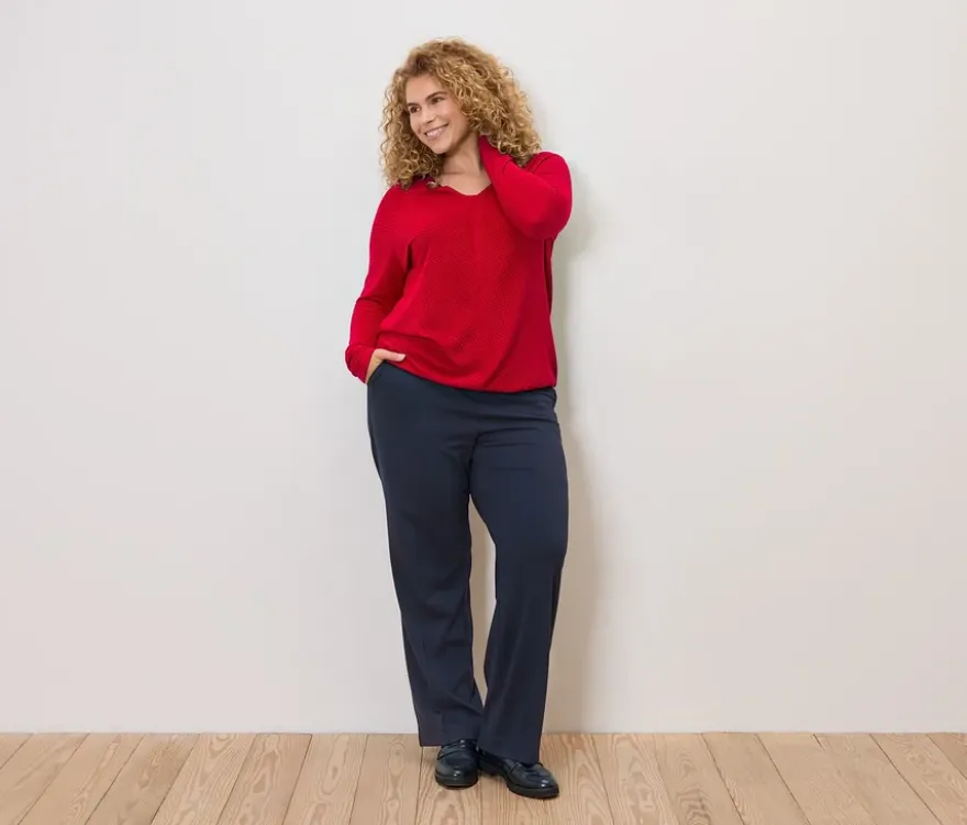 Blusenshirt, rot