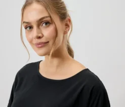 Blusenshirt, schwarz