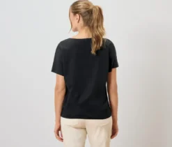 Blusenshirt, schwarz